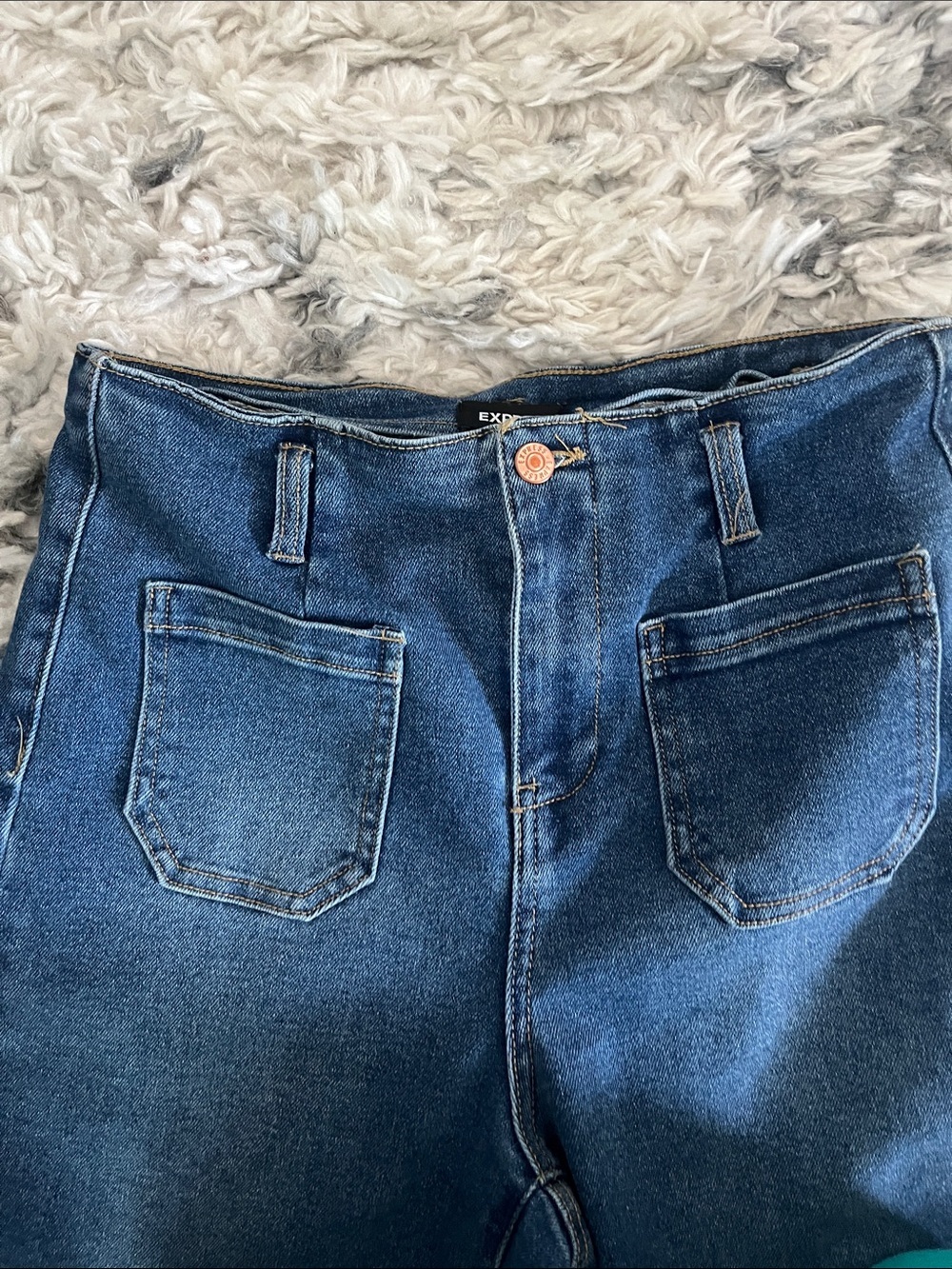 Express wide leg crop trouser Jeans - Picture 2 of 4